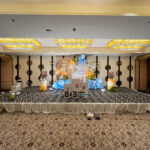 Teddy theme first birthday balloon decoration by Balloon Decoration Bhopal