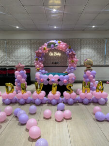 Oh Baby theme balloon decoration for baby shower by Balloon Decoration Bhopal
