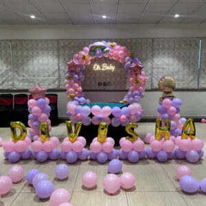 Oh Baby theme balloon decoration for baby shower by Balloon Decoration Bhopal