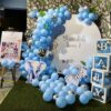 Jungle theme first birthday balloon decoration for baby boy in Bhopal