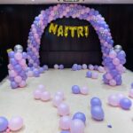 Elegant balloon arch decoration for kids birthday