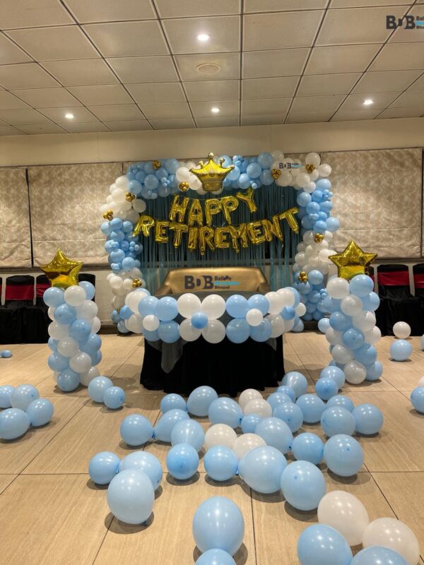 Retirement Party Balloon Decoration Setup | Happy Retirement Theme Decoration