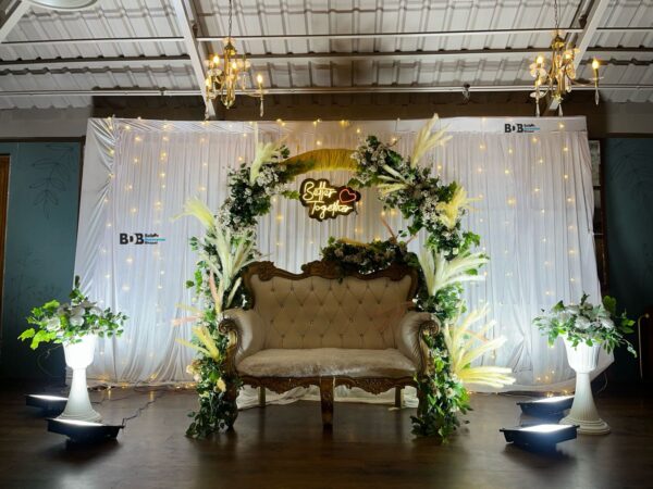 Engagement Stage Decoration Setup | Better Together Ring Ceremony Decoration