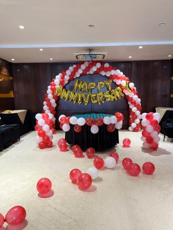 Anniversary Balloon Decoration Setup | Happy Anniversary Theme Decoration