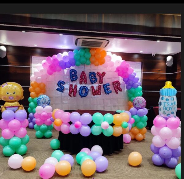 Colorful Baby Shower Balloon Decoration Setup | Baby Shower Theme Decoration  SEO Title
