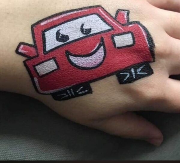 Kids Cartoon Tattoo Art Service | Cute Penguin Hand Tattoo Design